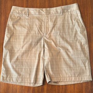 Under Armour Mens Shorts Tan Plaid